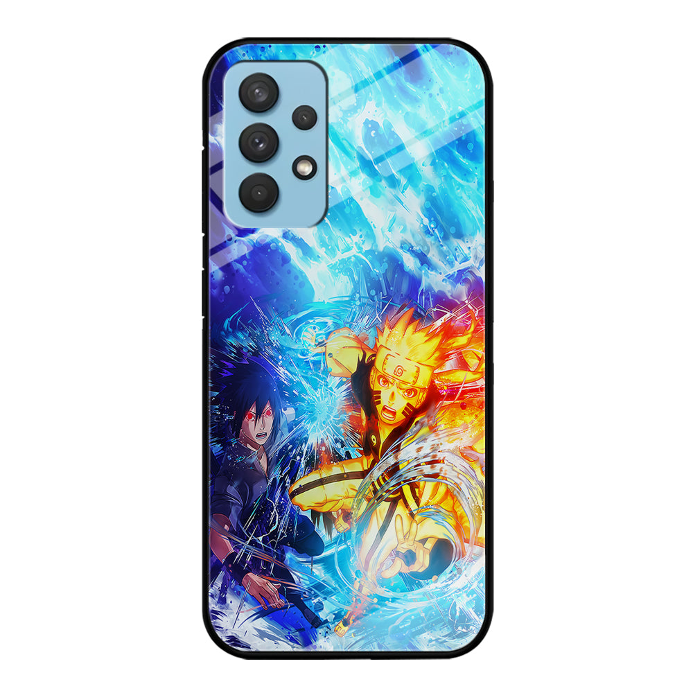 Naruto Sasuke Together Samsung Galaxy A32 Case-Phone Case-Tempered Glass Case-Altracase