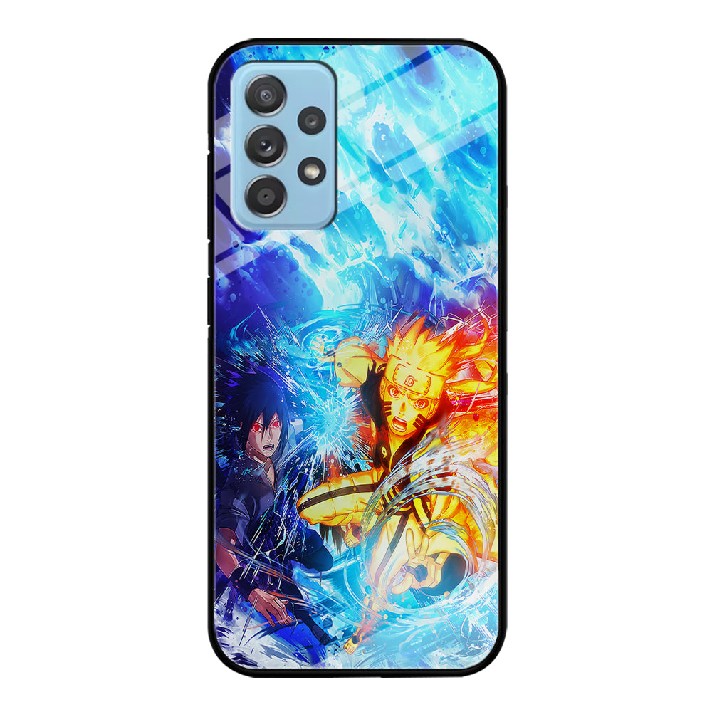 Naruto Sasuke Together Samsung Galaxy A52 Case-Phone Case-Tempered Glass Case-Altracase