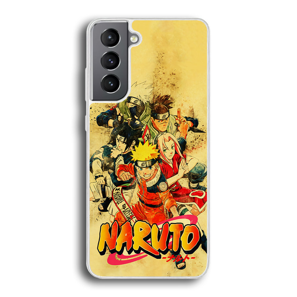 Naruto Shippuden Vintage Samsung Galaxy S23 Plus Case-Phone Case-Rubber White (2D Case)-Altracase