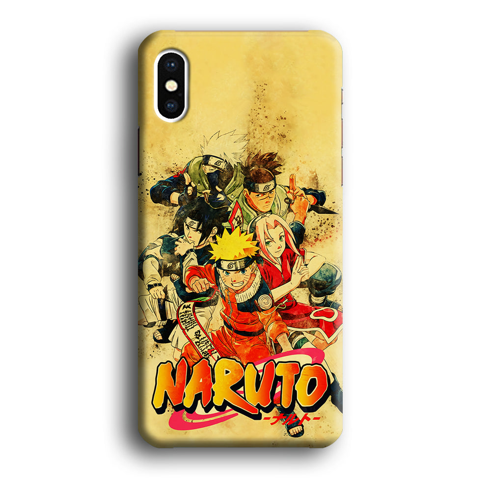 Naruto Shippuden Vintage iPhone Xs Case-Phone Case-3D Case-Altracase