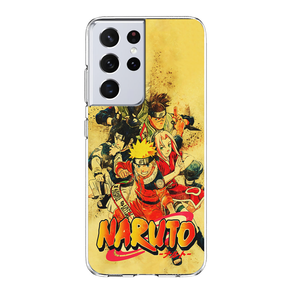 Naruto Shippuden Vintage Samsung Galaxy S21 Ultra Case-Phone Case-Clear Soft Case-Altracase