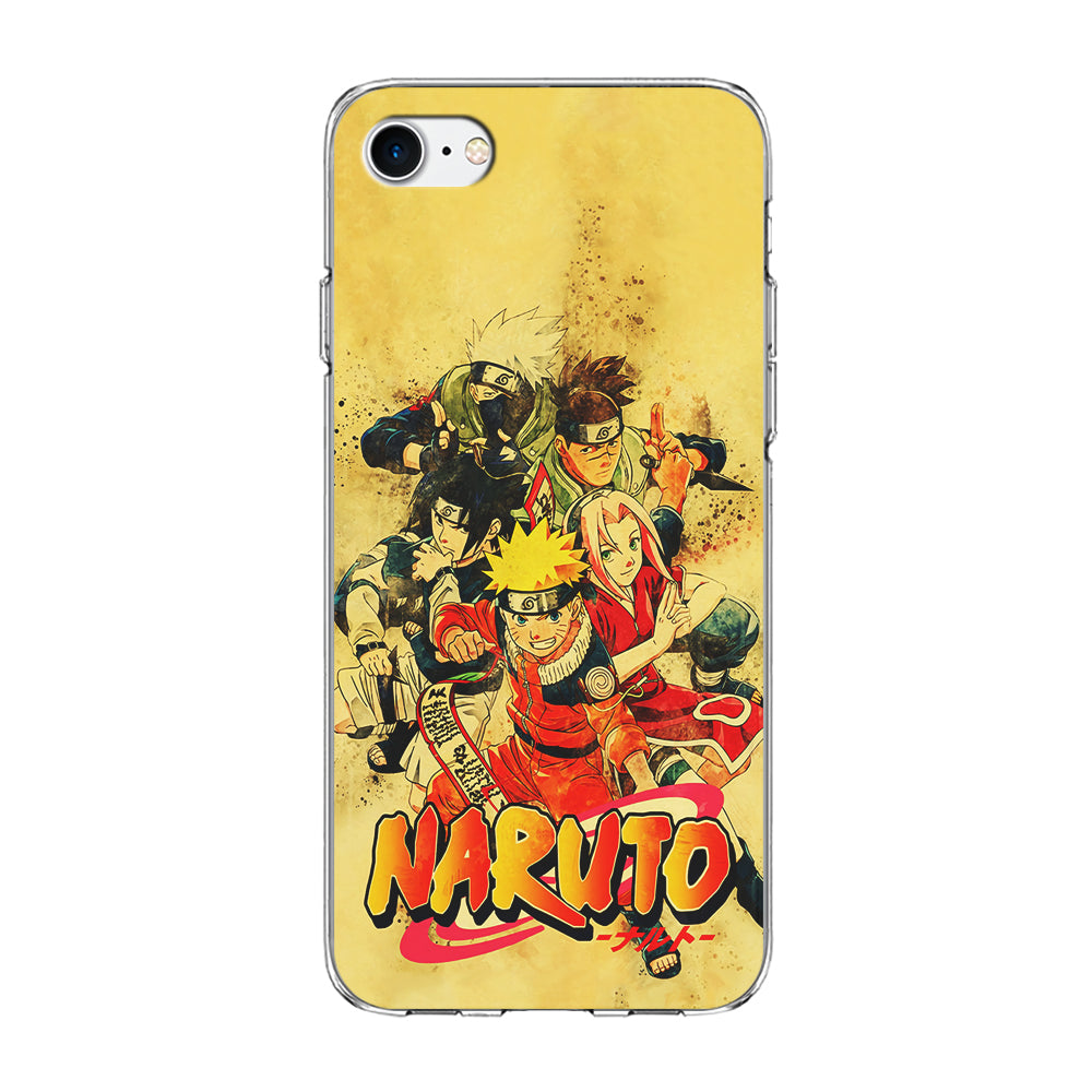 Naruto Shippuden Vintage iPhone SE 3 2022 Case-Phone Case-Clear Soft Case-Altracase