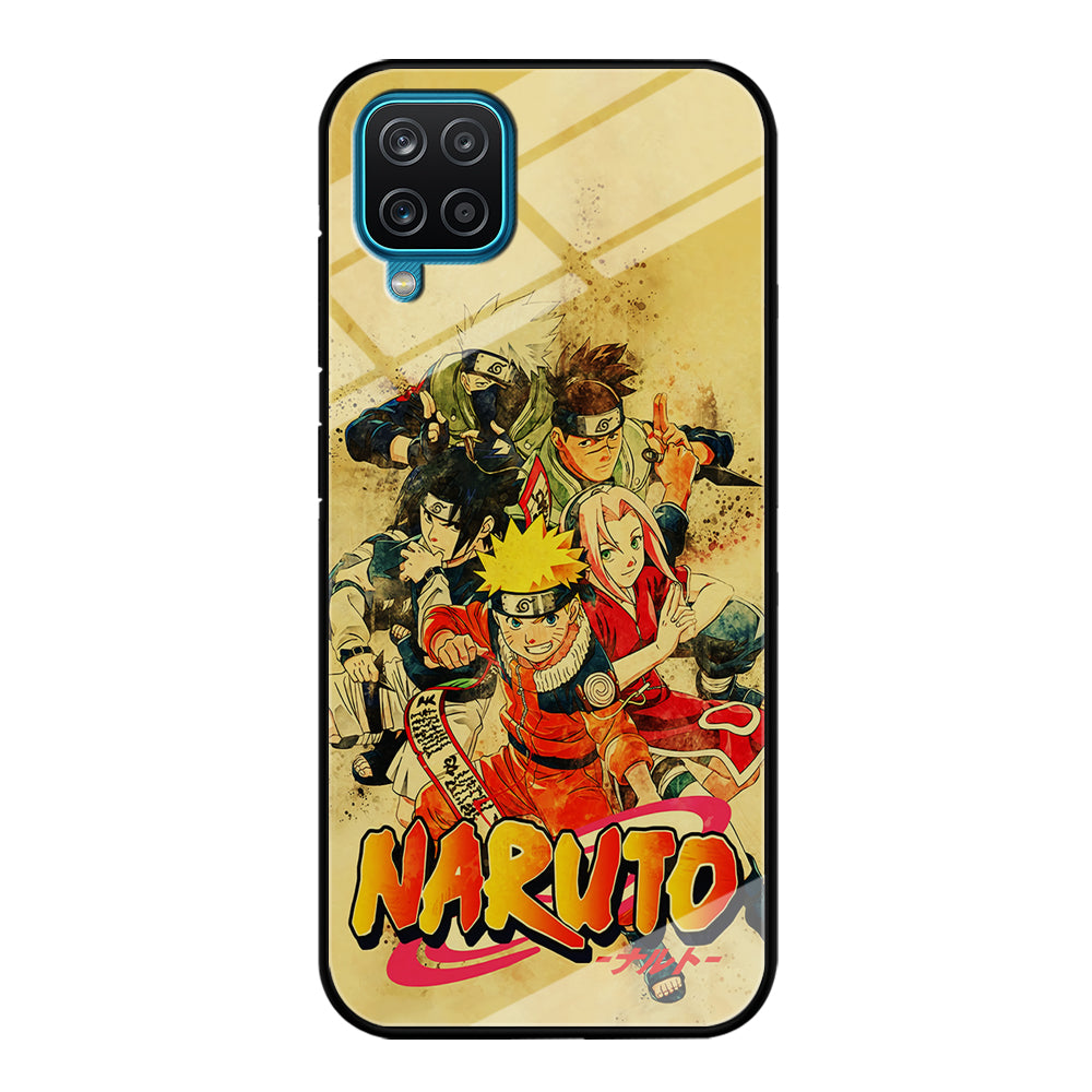 Naruto Shippuden Vintage Samsung Galaxy A12 Case-Phone Case-Tempered Glass Case-Altracase