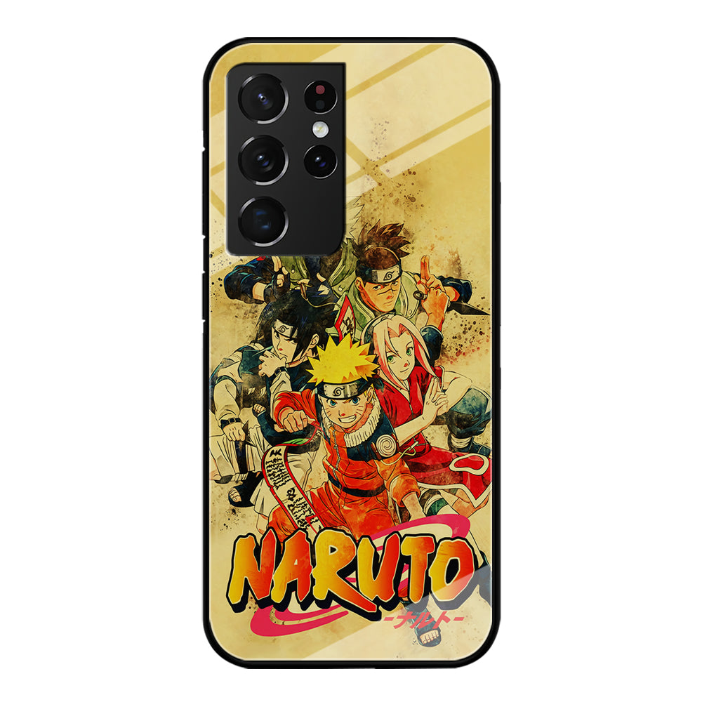 Naruto Shippuden Vintage Samsung Galaxy S21 Ultra Case-Phone Case-Tempered Glass Case-Altracase