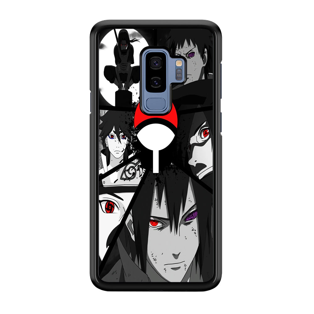 Naruto Uchiha Clan Samsung Galaxy S9 Plus Case-Phone Case-Rubber Black (2D Case)-Altracase