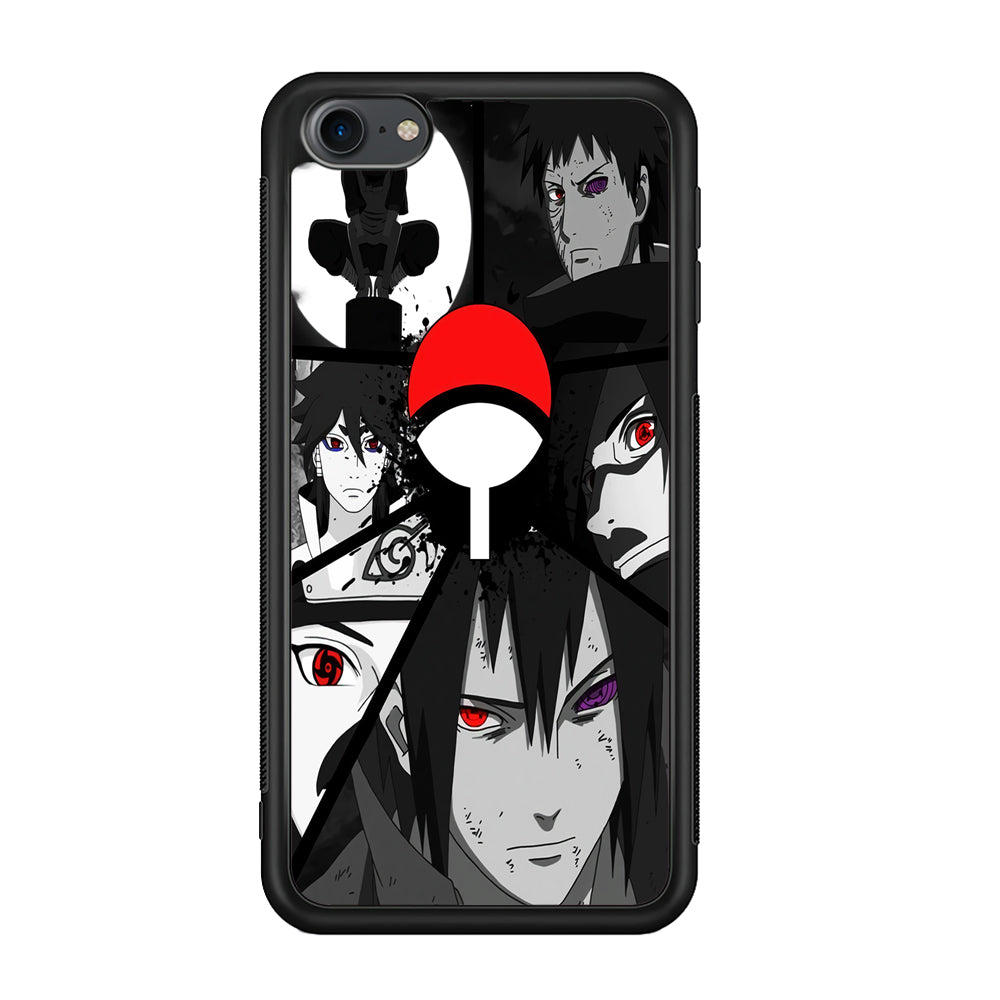 Naruto Uchiha Clan iPod Touch 6 Case-Phone Case-Rubber White (2D Case)-Altracase