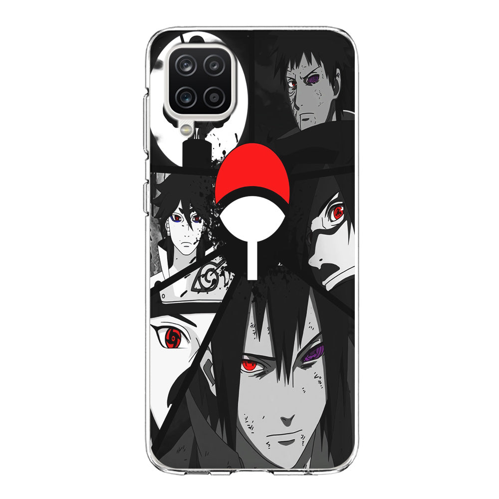 Naruto Uchiha Clan Samsung Galaxy A12 Case-Phone Case-Clear Soft Case-Altracase