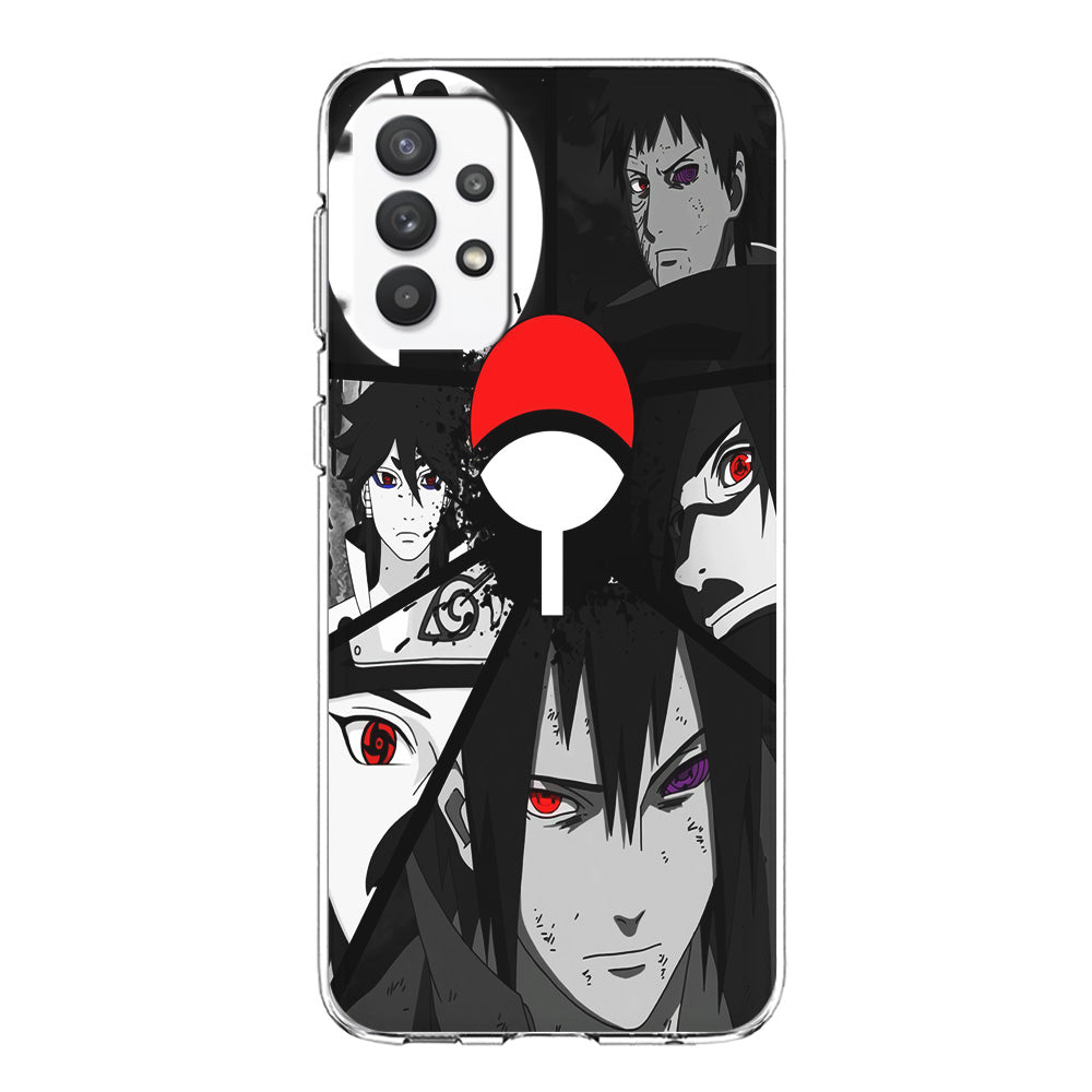 Naruto Uchiha Clan Samsung Galaxy A32 Case-Phone Case-Clear Soft Case-Altracase