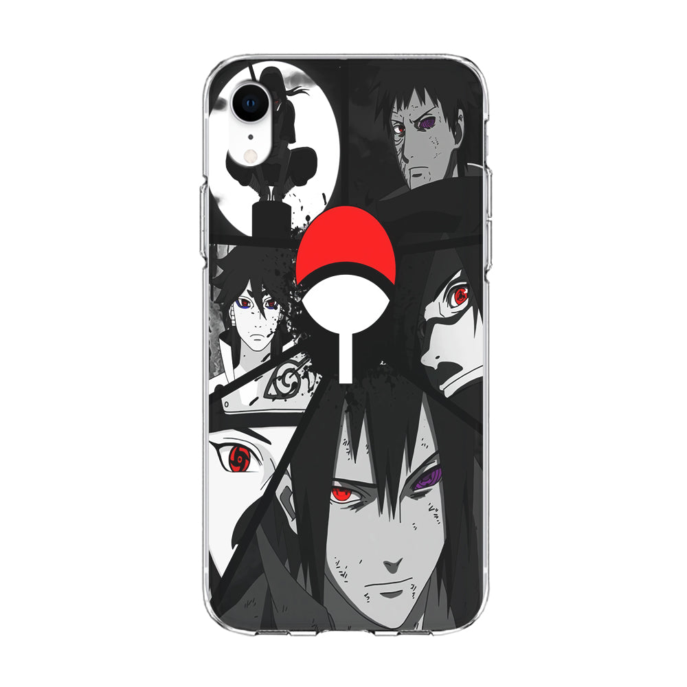 Naruto Uchiha Clan iPhone XR Case-Phone Case-Clear Soft Case-Altracase