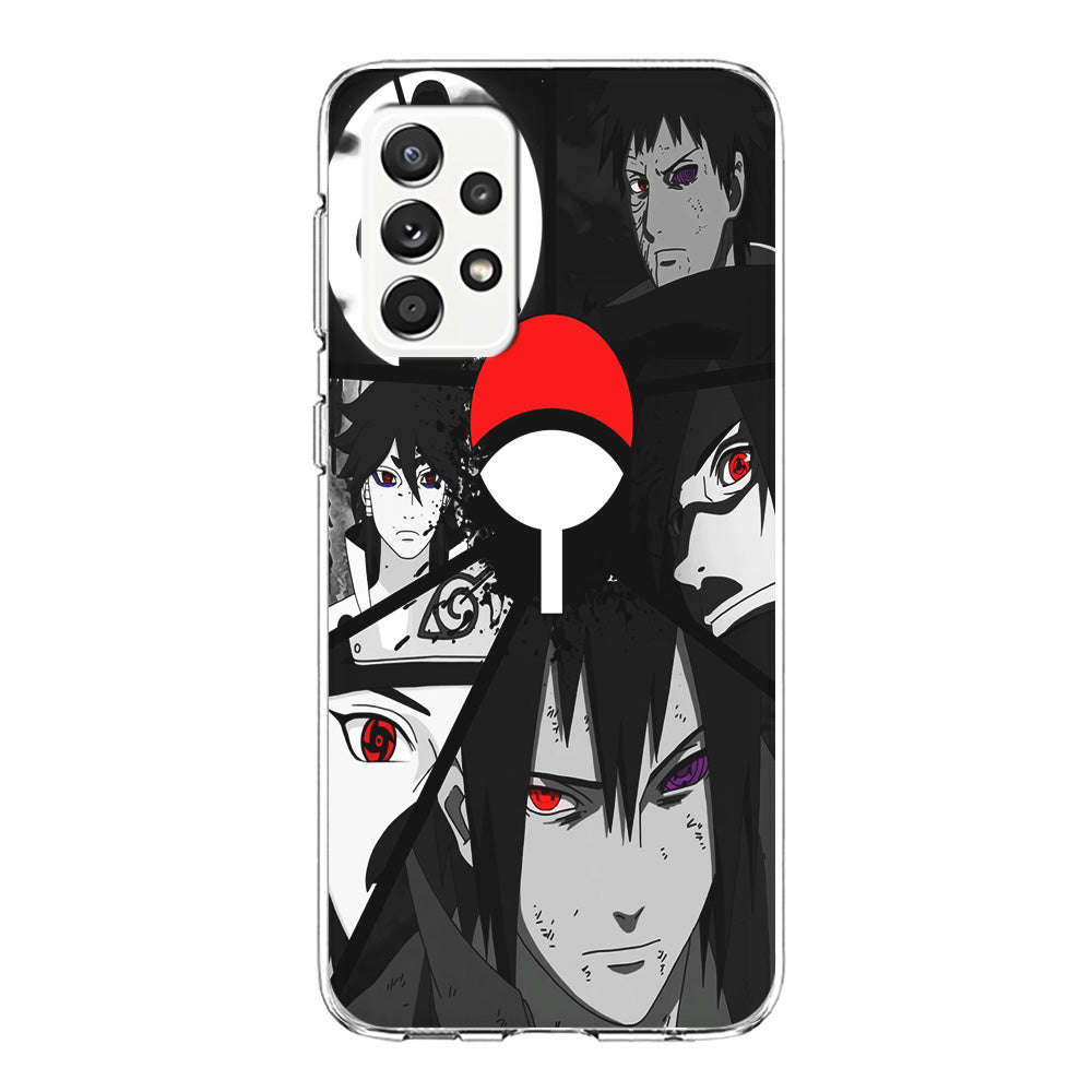 Naruto Uchiha Clan Samsung Galaxy A72 Case-Phone Case-Clear Soft Case-Altracase