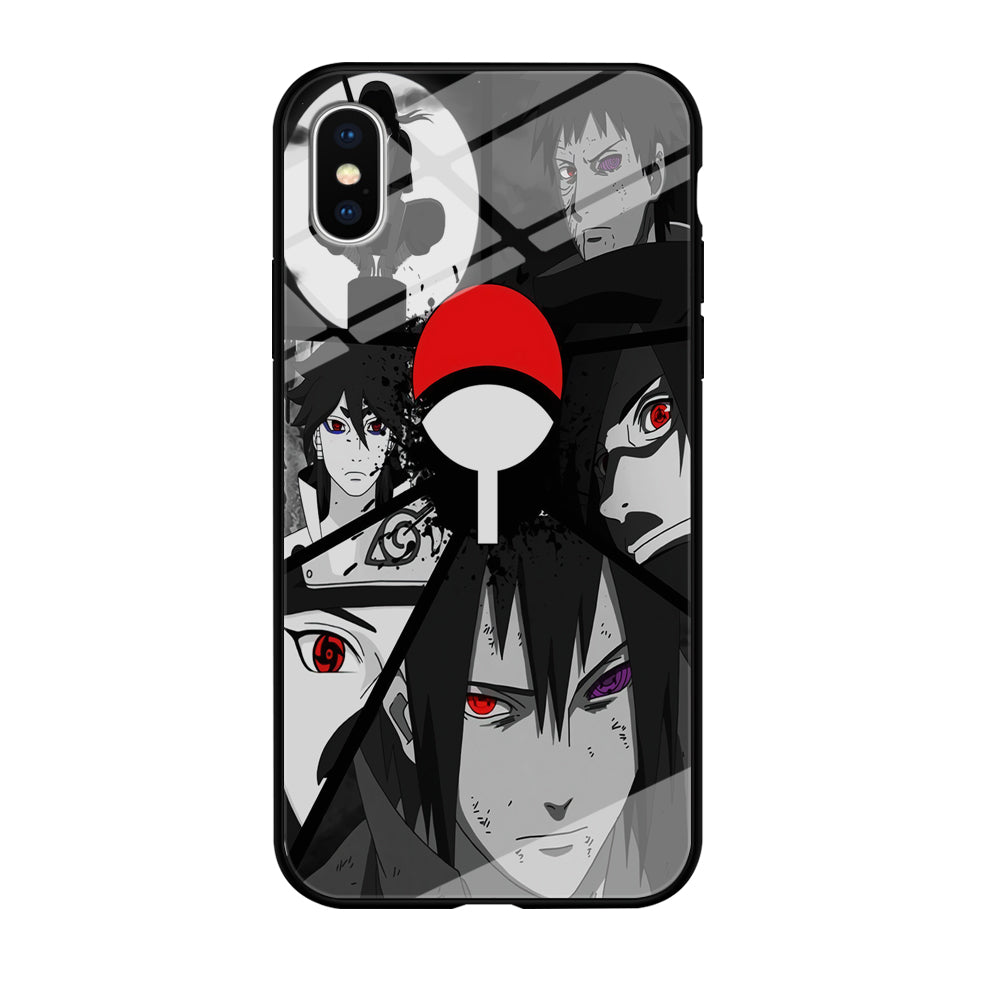 Naruto Uchiha Clan iPhone Xs Case-Phone Case-Tempered Glass Case-Altracase