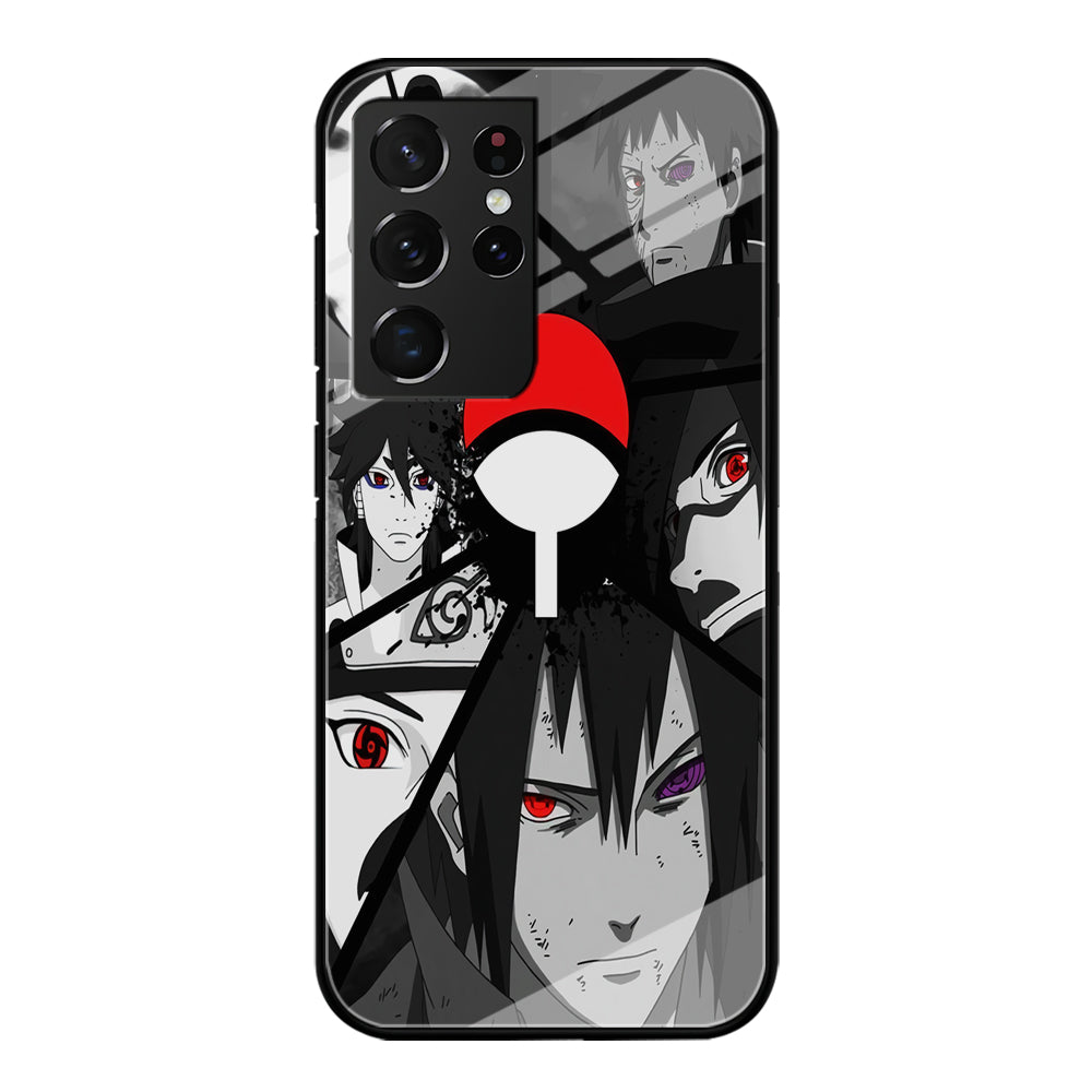 Naruto Uchiha Clan Samsung Galaxy S22 Ultra Case-Phone Case-Tempered Glass Case-Altracase