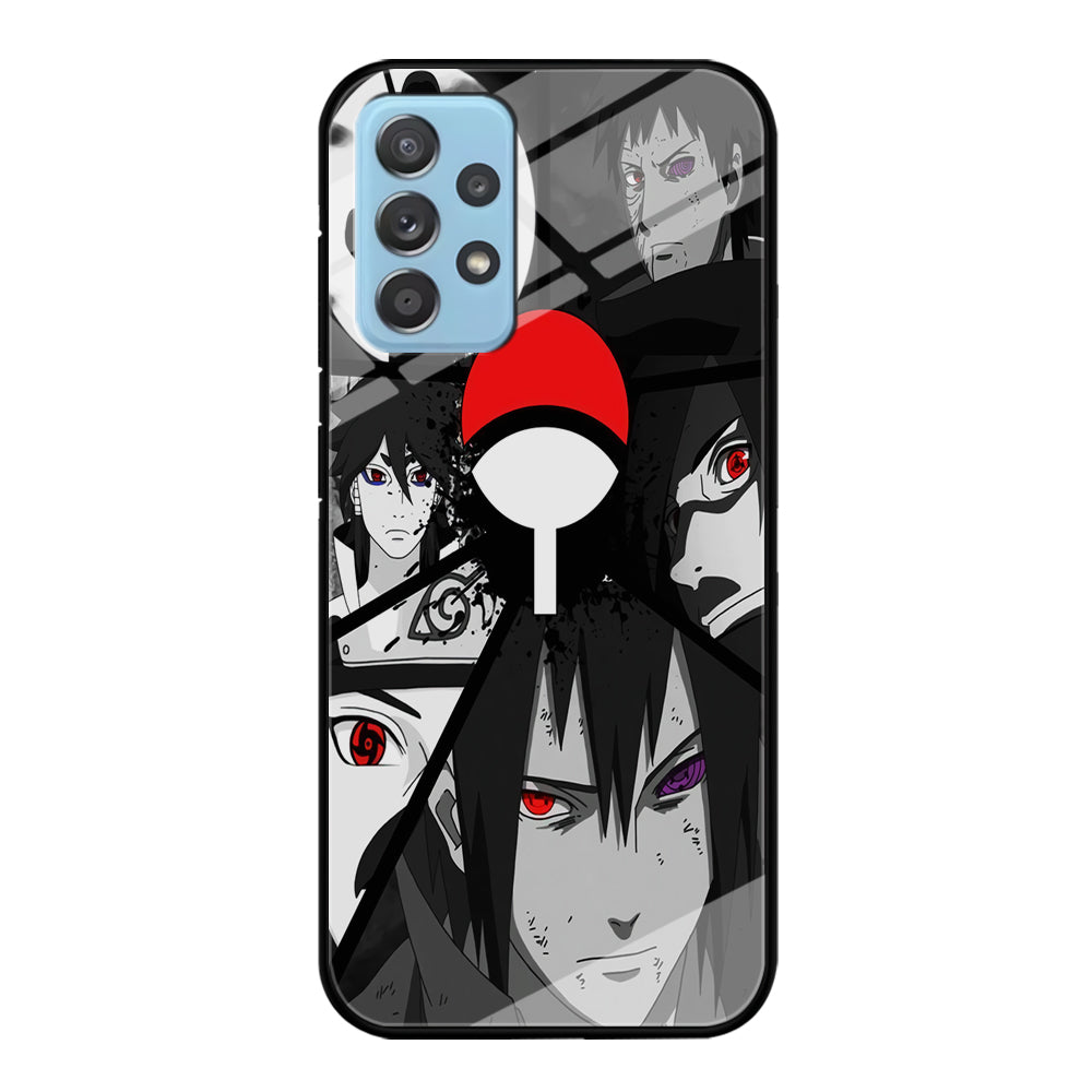 Naruto Uchiha Clan Samsung Galaxy A72 Case-Phone Case-Tempered Glass Case-Altracase