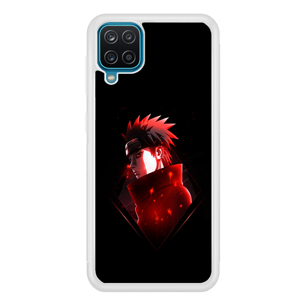 Naruto Yahiko Art Samsung Galaxy A12 Case-Phone Case-Rubber White (2D Case)-Altracase