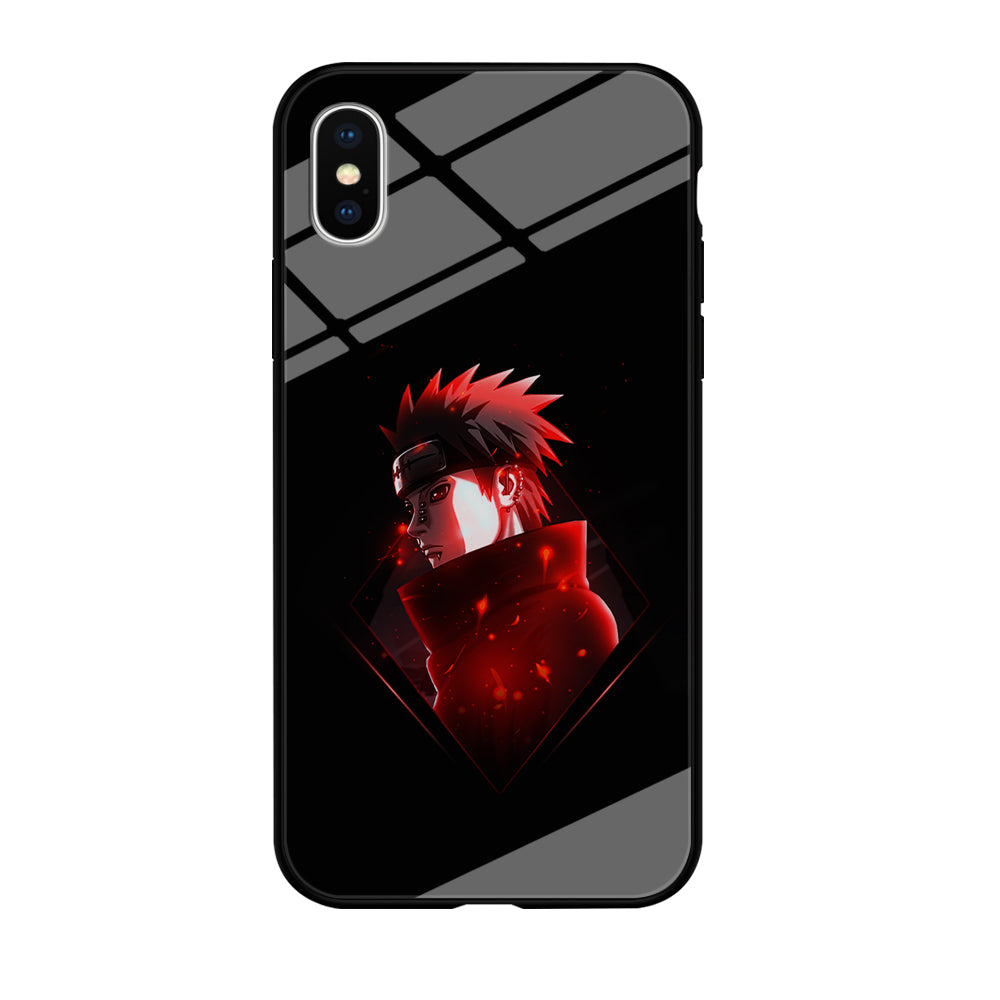 Naruto Yahiko Art iPhone Xs Case-Phone Case-Tempered Glass Case-Altracase
