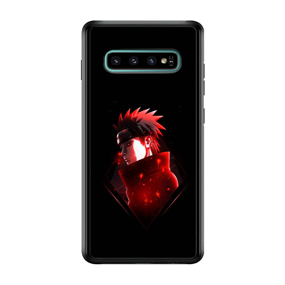 Naruto Yahiko Art Samsung Galaxy S10 Plus Case-Phone Case-Rubber Black (2D Case)-Altracase