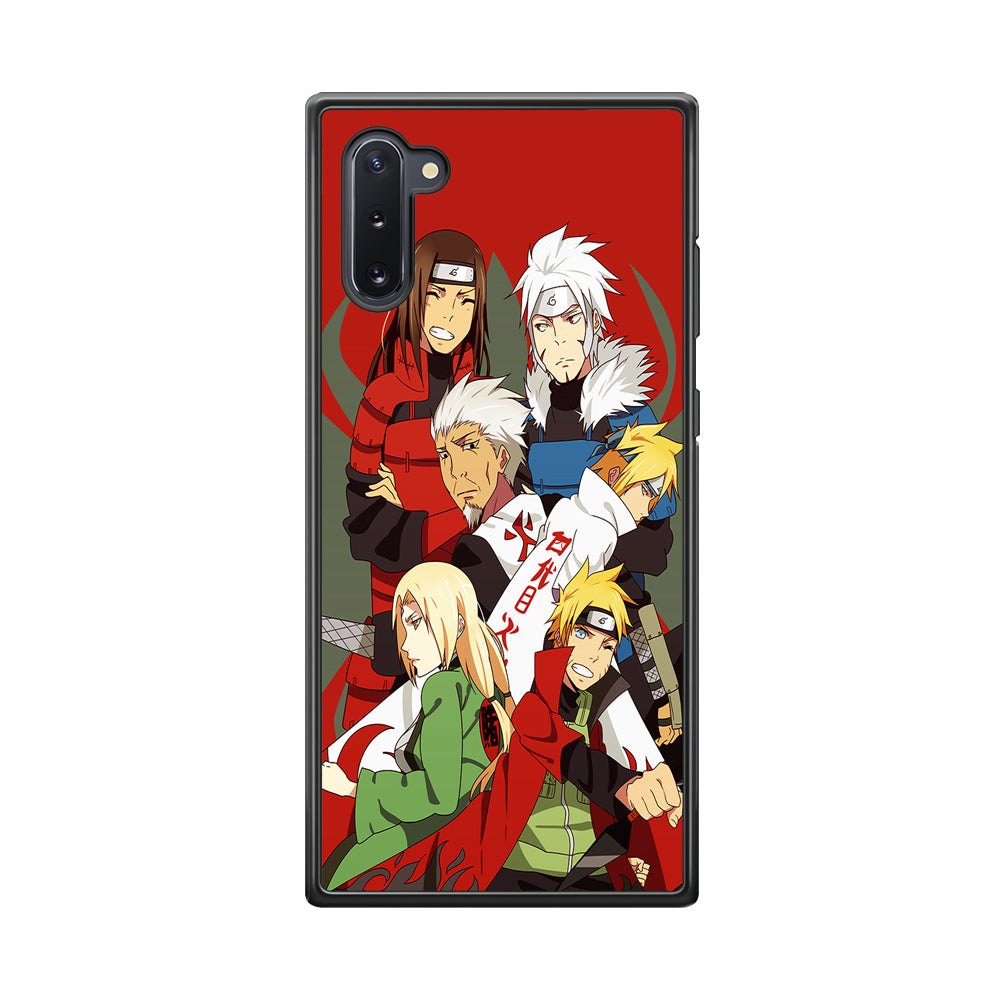 Naruto all hokages Samsung Galaxy Note 10 Case-Phone Case-Rubber Black (2D Case)-Altracase