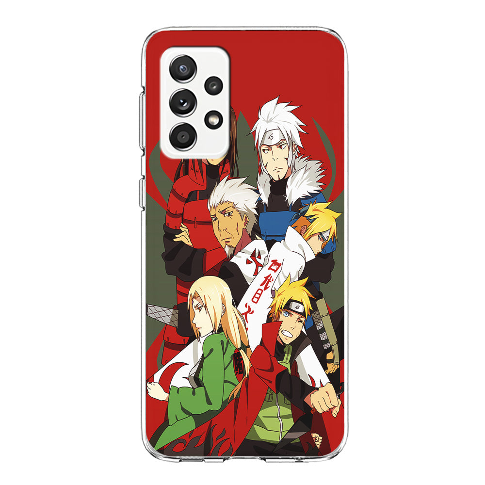 Naruto all hokages Samsung Galaxy A72 Case-Phone Case-Clear Soft Case-Altracase