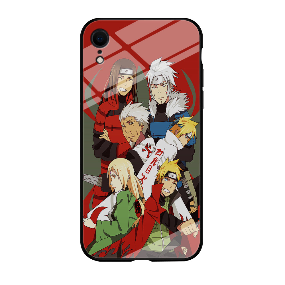 Naruto all hokages iPhone XR Case-Phone Case-Tempered Glass Case-Altracase