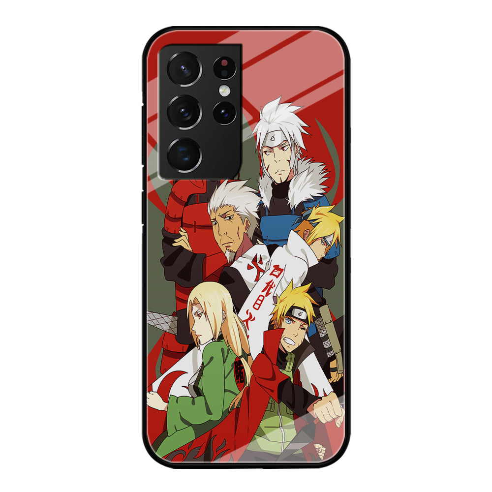 Naruto all hokages Samsung Galaxy S21 Ultra Case-Phone Case-Tempered Glass Case-Altracase