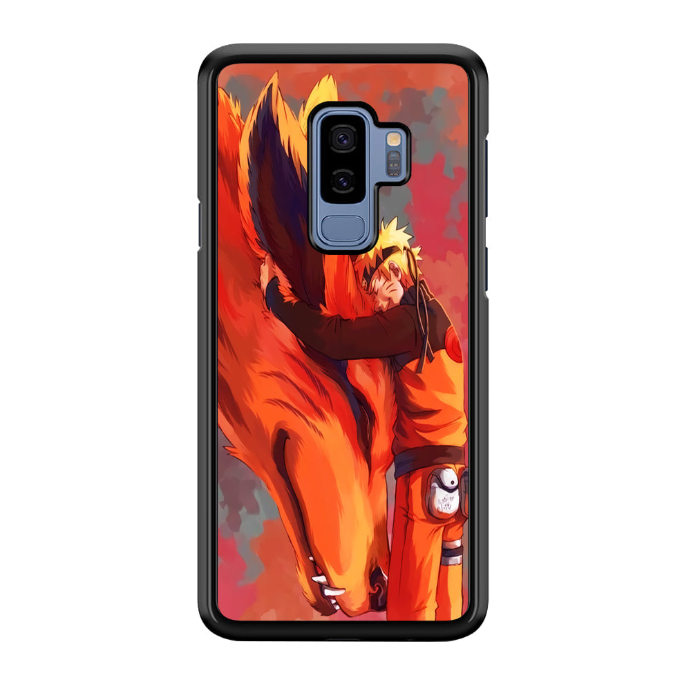 Naruto and Kurama Samsung Galaxy S9 Plus Case-Phone Case-Rubber Black (2D Case)-Altracase