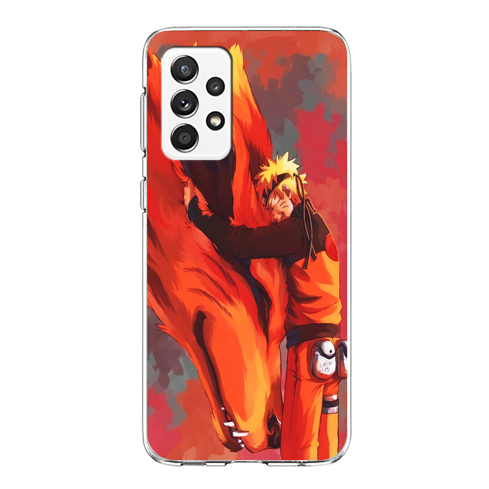 Naruto and Kurama Samsung Galaxy A72 Case-Phone Case-Clear Soft Case-Altracase
