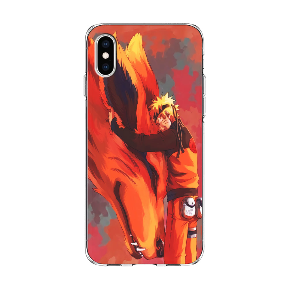 Naruto and Kurama iPhone Xs Case-Phone Case-Clear Soft Case-Altracase