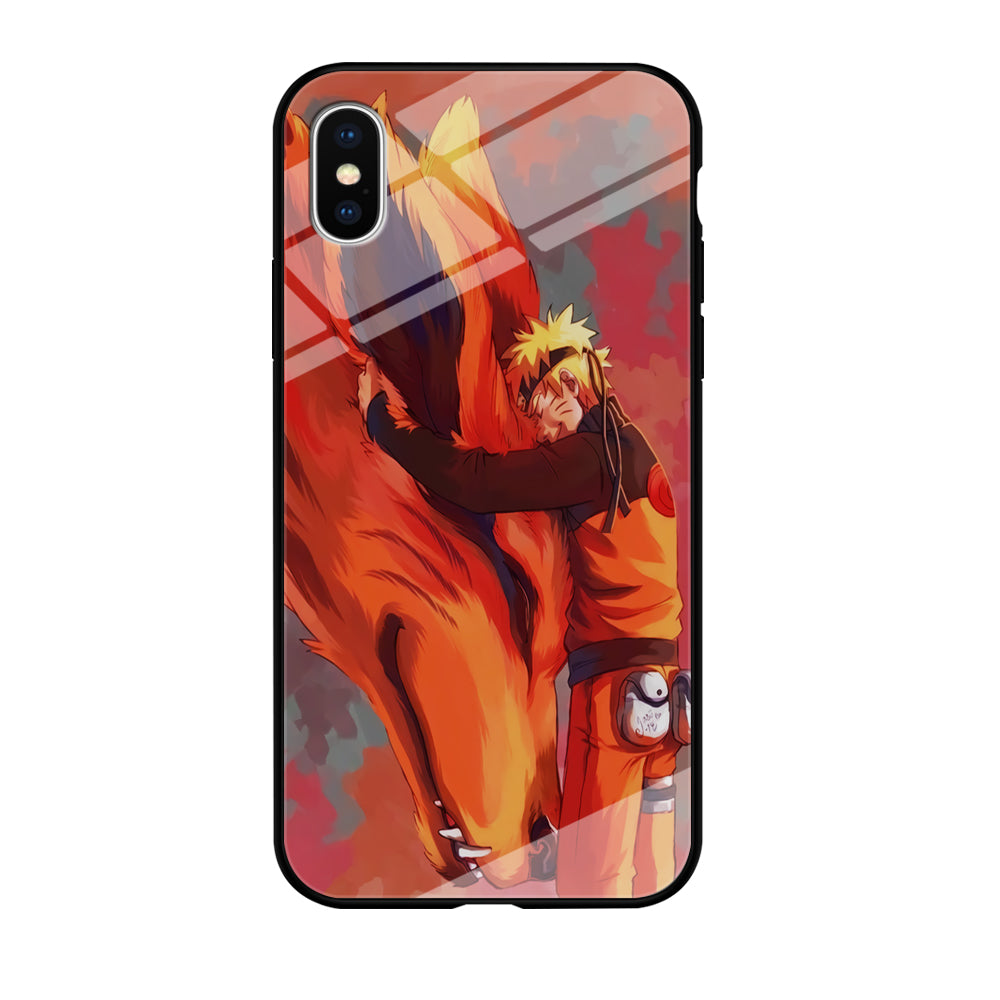 Naruto and Kurama iPhone Xs Case-Phone Case-Tempered Glass Case-Altracase