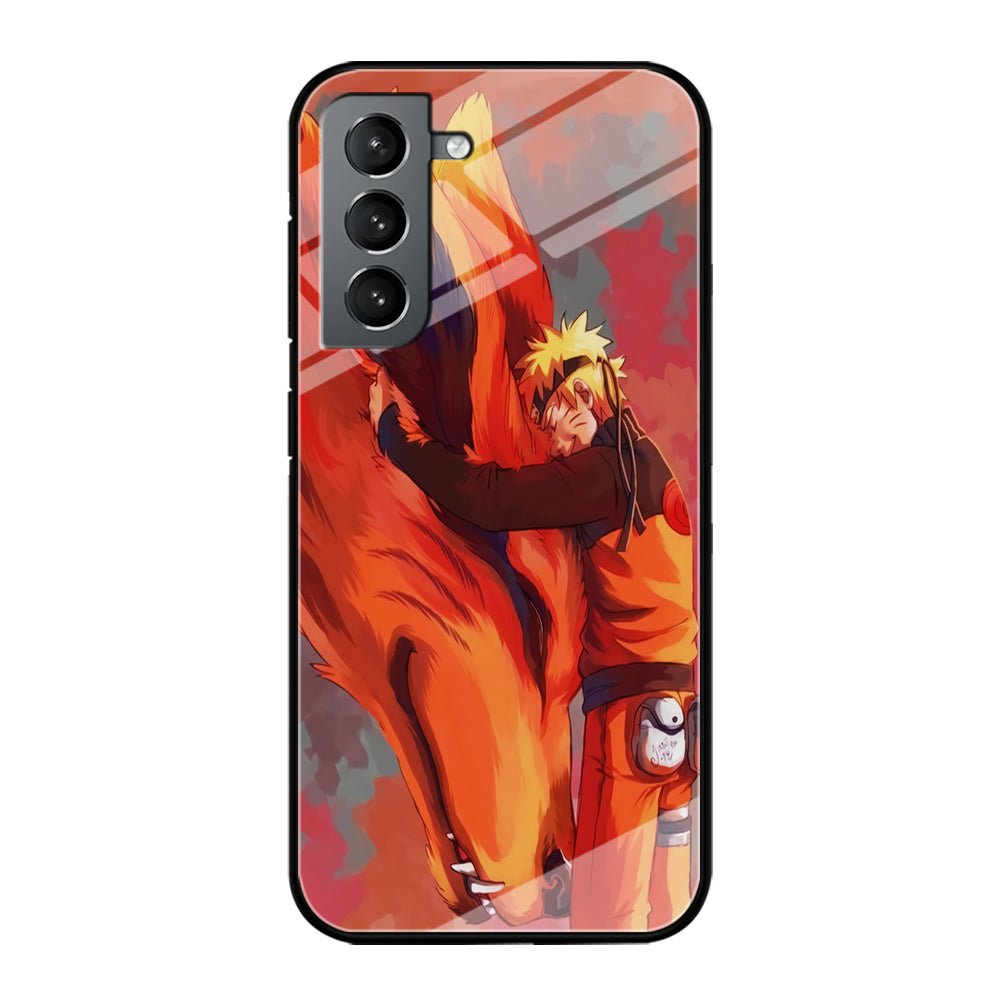 Naruto and Kurama Samsung Galaxy S22 Plus Case-Phone Case-Tempered Glass Case-Altracase