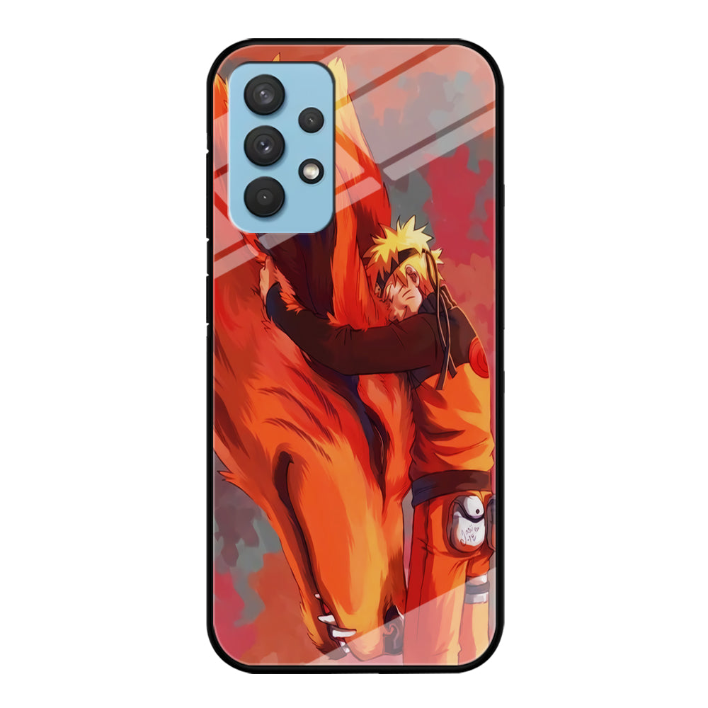 Naruto and Kurama Samsung Galaxy A32 Case-Phone Case-Tempered Glass Case-Altracase