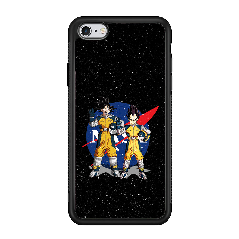 Nasa Goku and Vegeta iPhone 6 | 6s Case-Mobile Phone Case-Rubber Black (2D Case)-Altracase