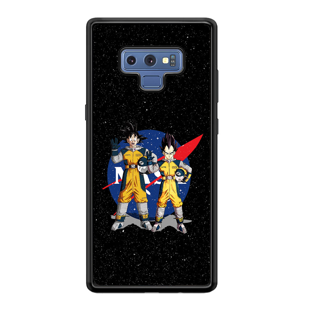 Nasa Goku and Vegeta Samsung Galaxy Note 9 Case-Mobile Phone Case-Rubber Black (2D Case)-Altracase