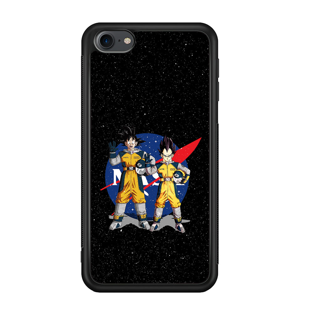 Nasa Goku and Vegeta iPod Touch 6 Case-Mobile Phone Case-Rubber Black (2D Case)-Altracase