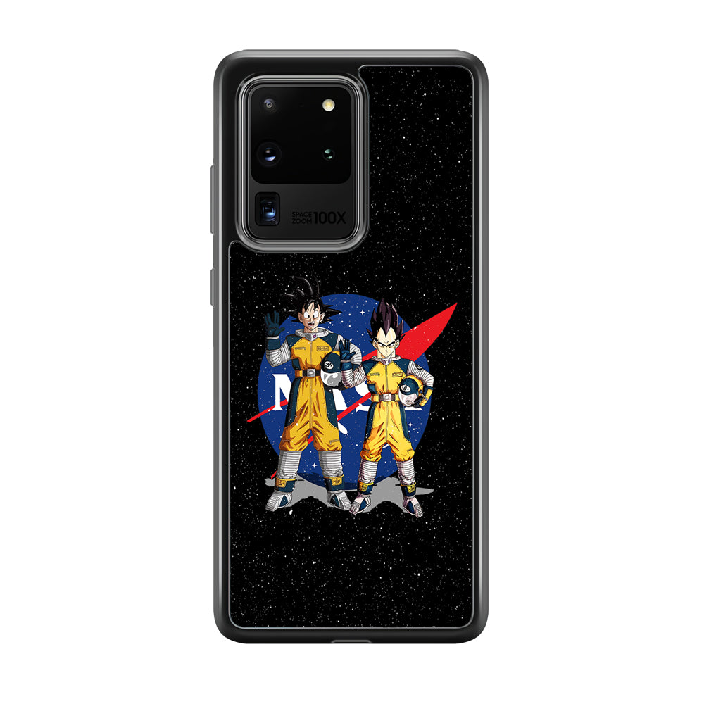 Nasa Goku and Vegeta Samsung Galaxy S20 Ultra Case-Mobile Phone Case-Rubber Black (2D Case)-Altracase