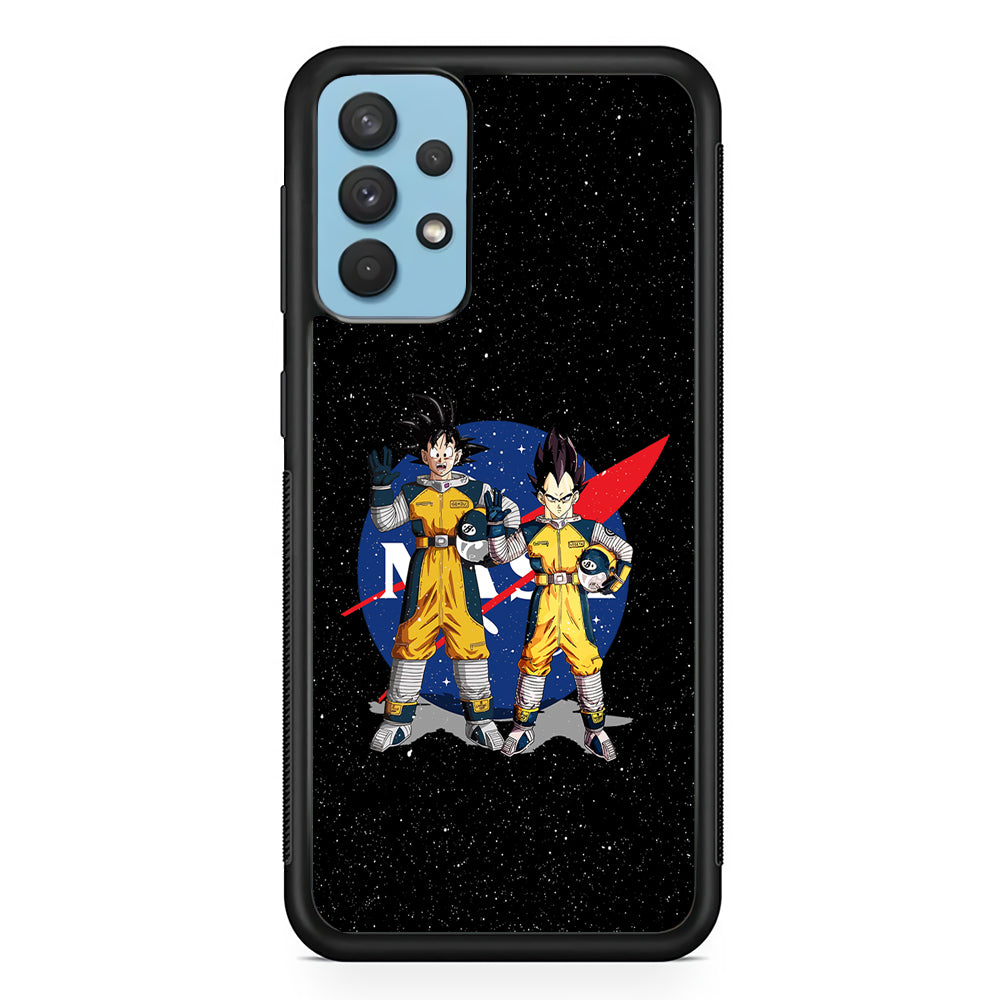 Nasa Goku and Vegeta Samsung Galaxy A32 Case-Mobile Phone Case-Rubber Black (2D Case)-Altracase