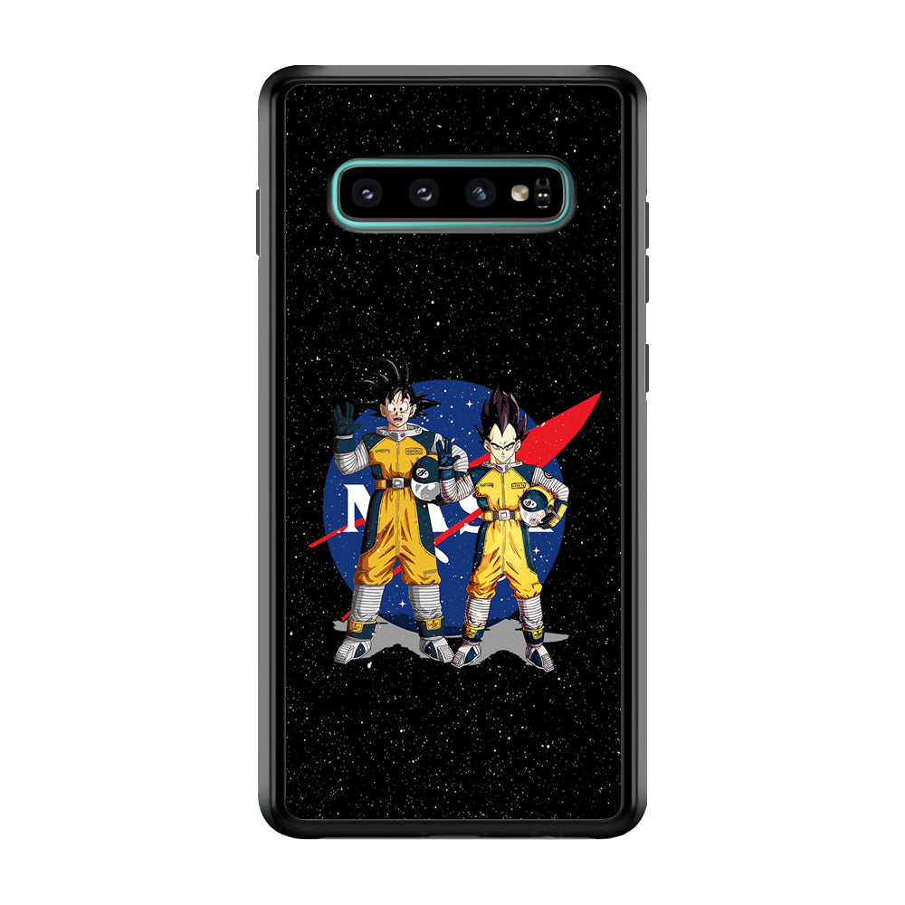 Nasa Goku and Vegeta Samsung Galaxy S10 Case-Mobile Phone Case-Rubber Black (2D Case)-Altracase