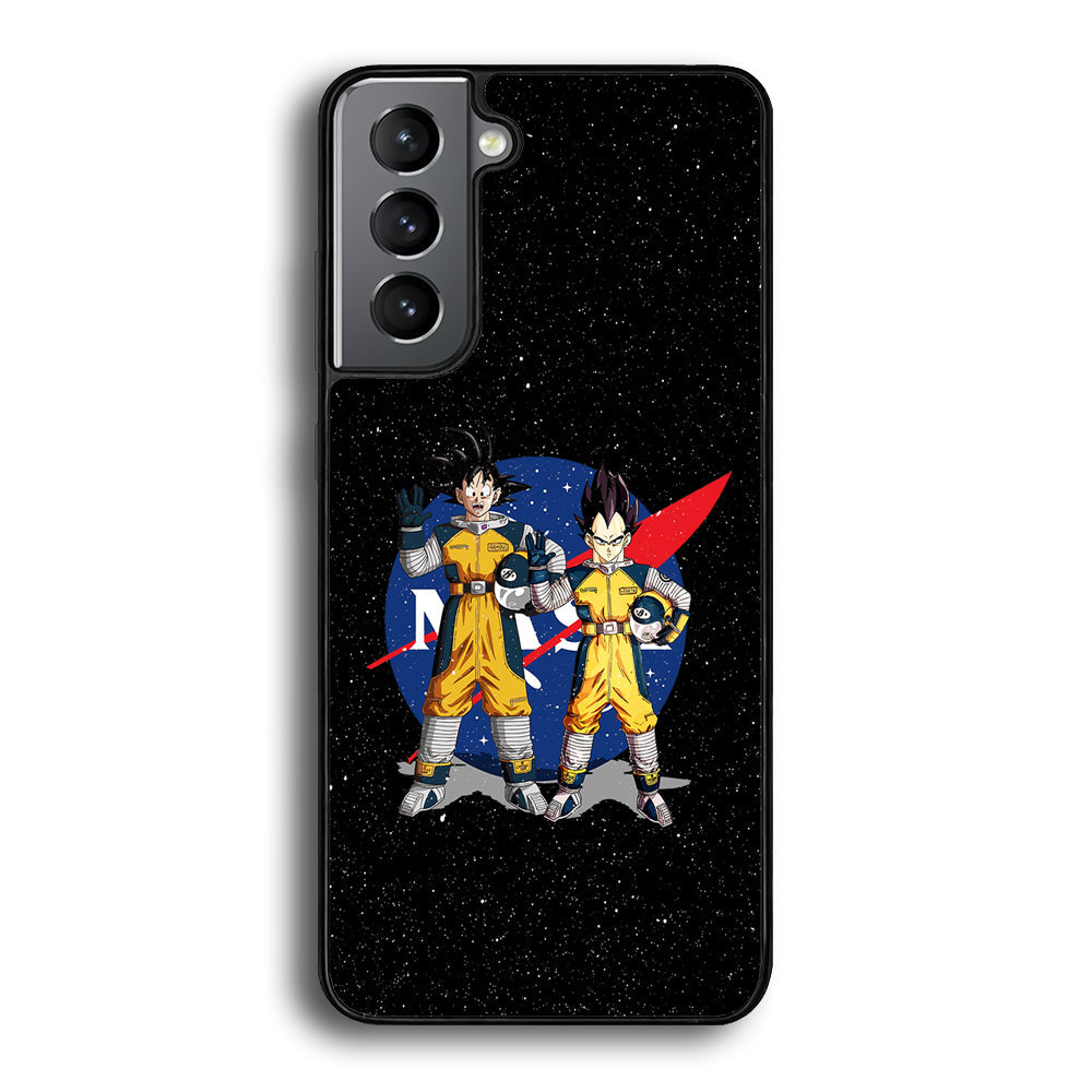 Nasa Goku and Vegeta Samsung Galaxy S22 Case-Mobile Phone Case-Rubber Black (2D Case)-Altracase