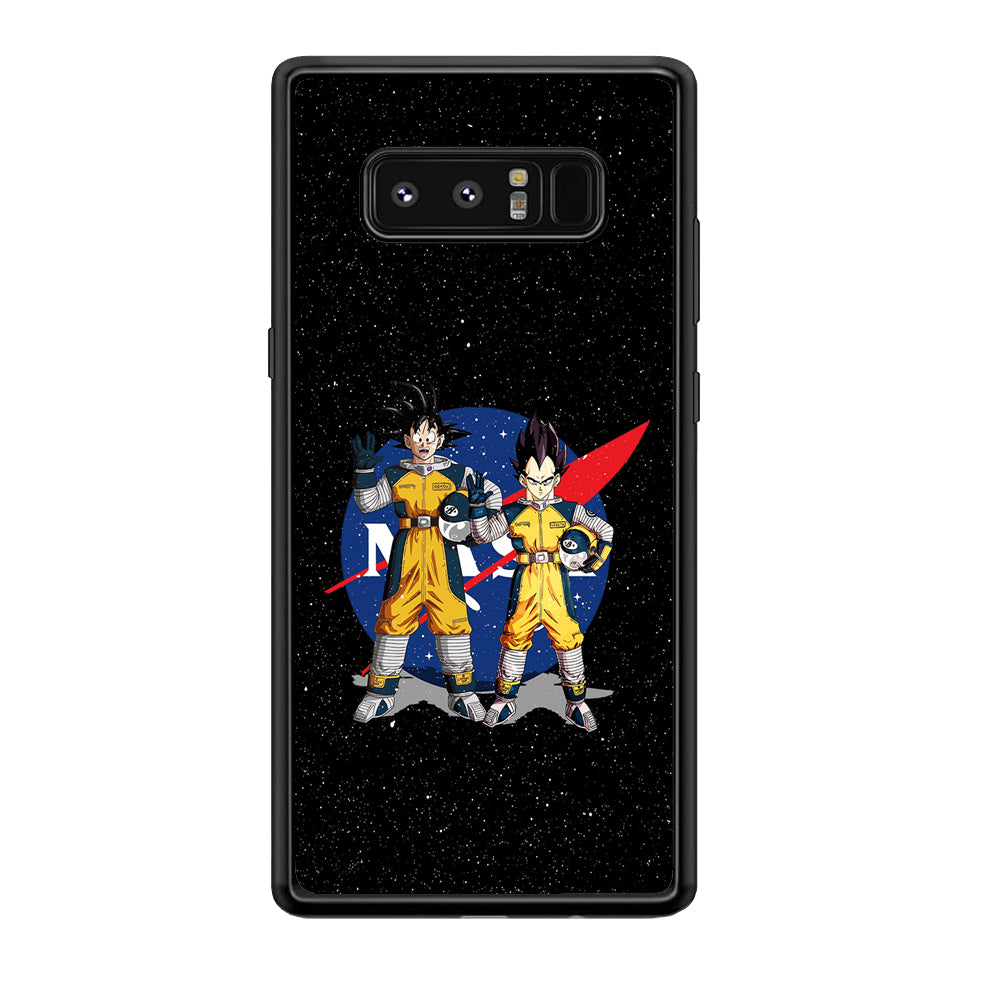 Nasa Goku and Vegeta Samsung Galaxy Note 8 Case-Mobile Phone Case-Rubber Black (2D Case)-Altracase