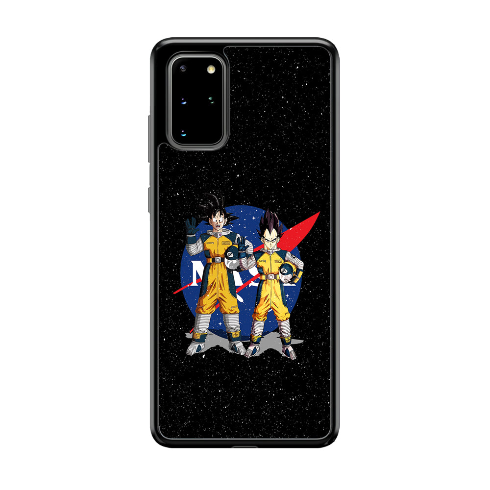 Nasa Goku and Vegeta Samsung Galaxy S20 Plus Case-Mobile Phone Case-Rubber Black (2D Case)-Altracase