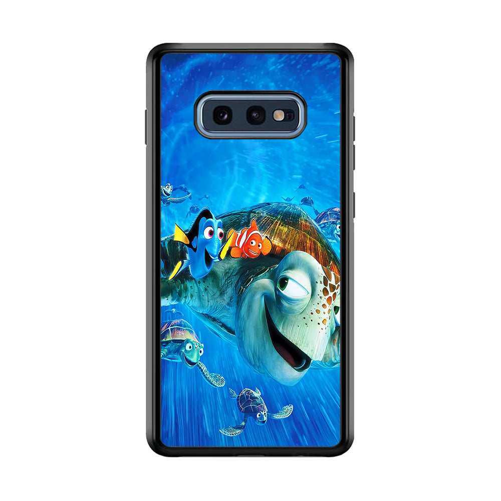 Nemo Dorry and Turtles Samsung Galaxy S10E Case-Phone Case-Rubber Black (2D Case)-Altracase