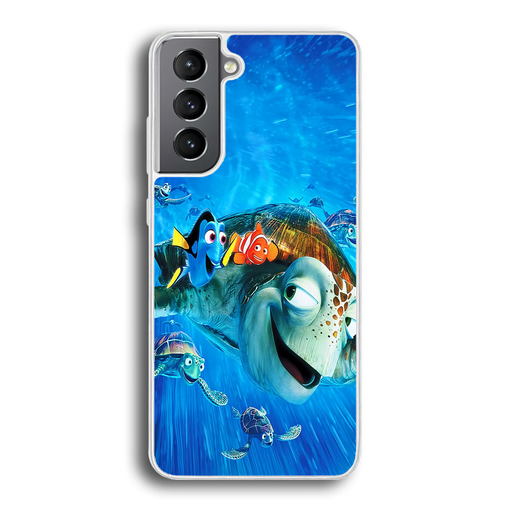 Nemo Dorry and Turtles Samsung Galaxy S23 Case-Phone Case-Rubber White (2D Case)-Altracase