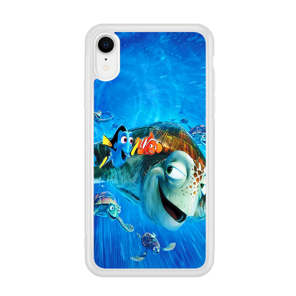 Nemo Dorry and Turtles iPhone XR Case-Phone Case-Rubber White (2D Case)-Altracase