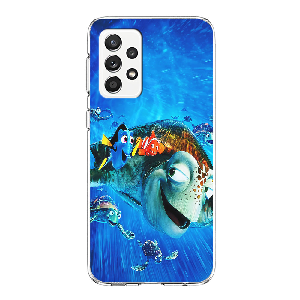 Nemo Dorry and Turtles Samsung Galaxy A72 Case-Phone Case-Clear Soft Case-Altracase