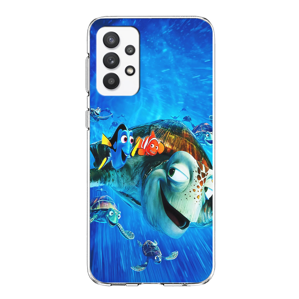 Nemo Dorry and Turtles Samsung Galaxy A32 Case-Phone Case-Clear Soft Case-Altracase