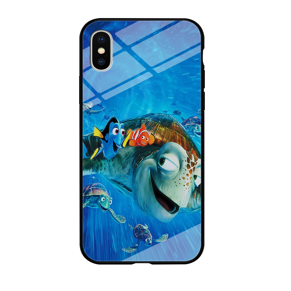 Nemo Dorry and Turtles iPhone Xs Case-Phone Case-Tempered Glass Case-Altracase