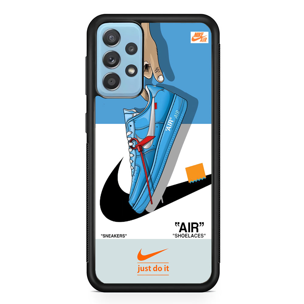 Nike Air Sneakers Max Samsung Galaxy A72 Case-Mobile Phone Case-Rubber Black (2D Case)-Altracase