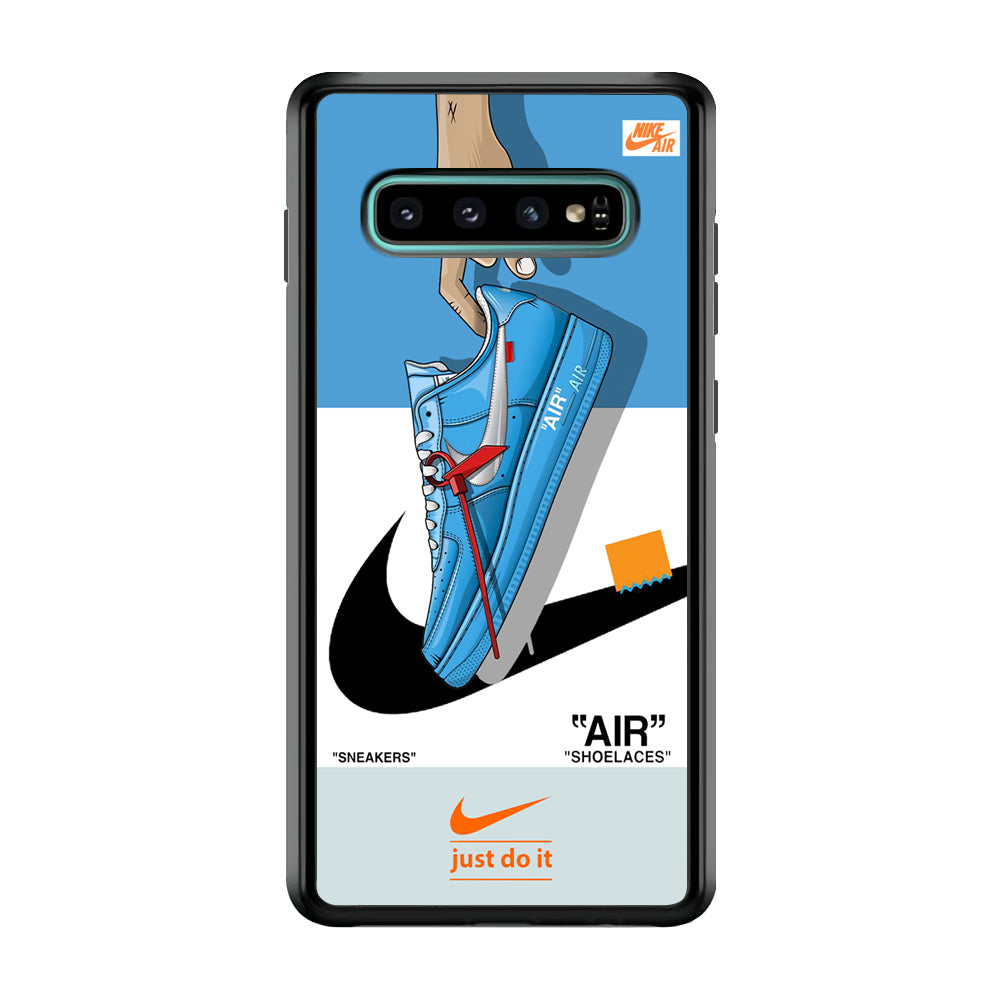 Nike Air Sneakers Max Samsung Galaxy S10 Case-Mobile Phone Case-Rubber Black (2D Case)-Altracase