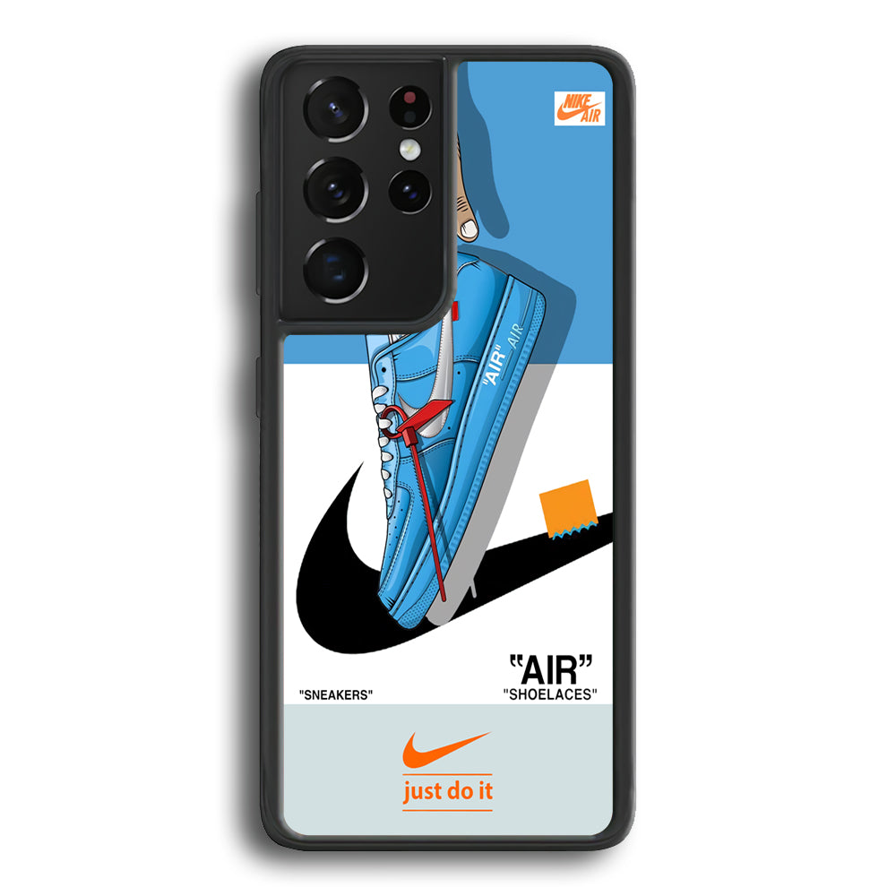 Nike Air Sneakers Max Samsung Galaxy S21 Ultra Case-Mobile Phone Case-Rubber Black (2D Case)-Altracase