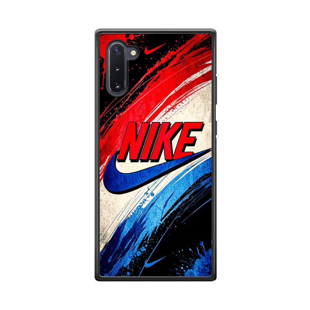 Nike Artistic Colorful Splash Samsung Galaxy Note 10 Case-Mobile Phone Case-Rubber Black (2D Case)-Altracase