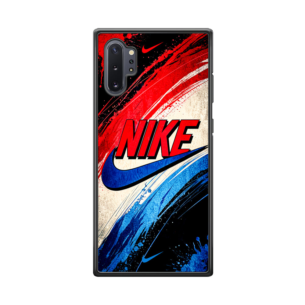 Nike Artistic Colorful Splash Samsung Galaxy Note 10 Plus Case-Mobile Phone Case-Rubber Black (2D Case)-Altracase